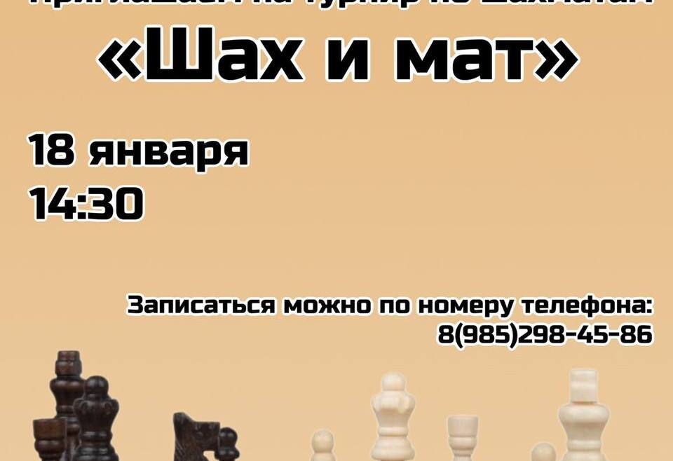 Турнир по шахматам «Шах и мат»